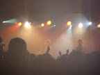 Annnddd.... the main reason for the journey -- Hot Hot Heat! (They made me check my bag, and the only photo I could get was this one -- back of the room encore photo. I was in actuality pretty much directly beneath the band for most of the show.)