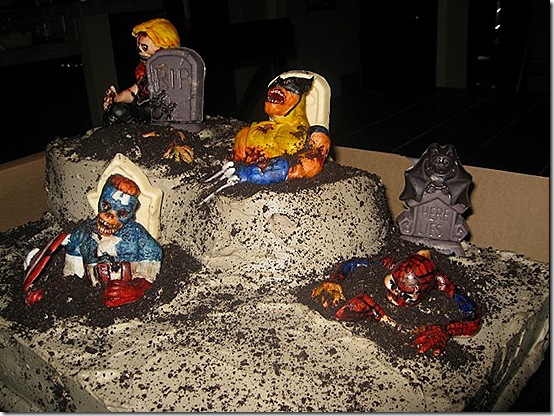 Marvel Zombie Cake