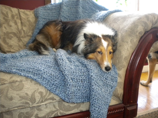 Hubbys Moms Throw Blankie