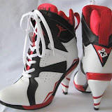 jordan VII (7) high heel shoes