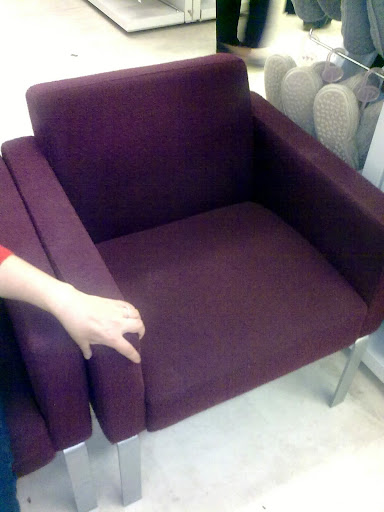 A chair in Marks & Spencer, Basingstoke