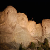 Mt. Rushmore at night