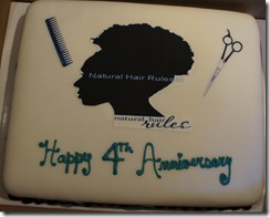 Natural Hair Rules cake