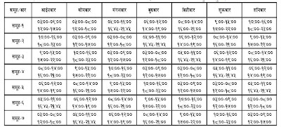 Load shedding routine 14th Magh