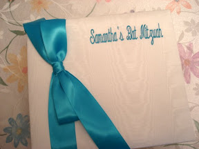 Embroidered Bat Mitzvah Photo Album