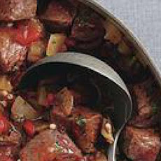 Stewed Beef, Tomatoes and Okra