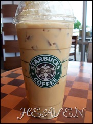 Venti single two pump sugar free vanilla soy iced white chocolate mocha with whip and caramel sauce anyone?