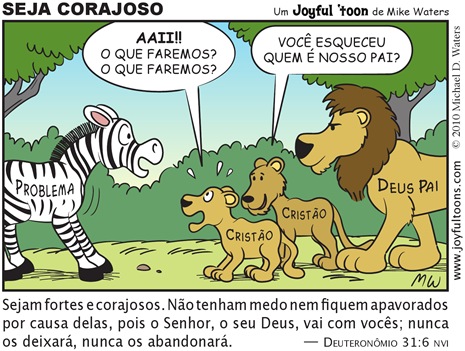 Joyful 'toon 153_Be courageous PT.BR Joyful 'toon 153_Be courageous PT.BR