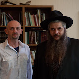 Me and Rabbi Moshe Azman of the Brodsky Synagogue in Kiev
