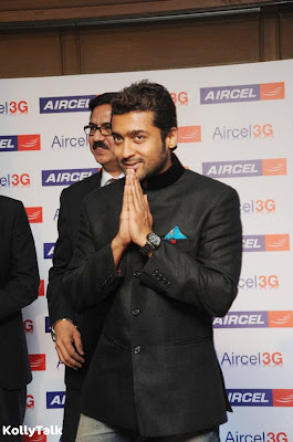 Surya launches Aircel 3G Stills 2 Surya launches Aircel 3G Stills 2