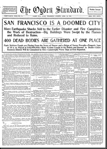 San Francisco Earthquake 18Apr1906