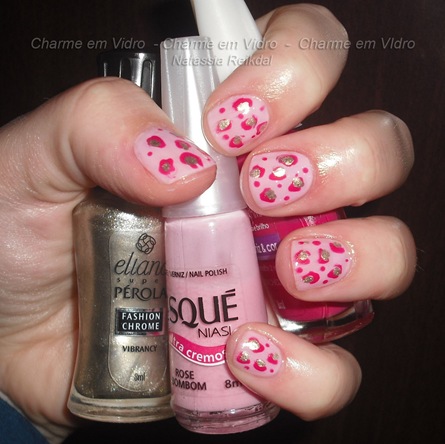 Nail art animal print - oncinha