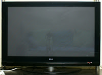 A view of the 42 inch television