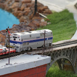 Going over a bridge. Thinking back on it, this was the only good miniature in the place.