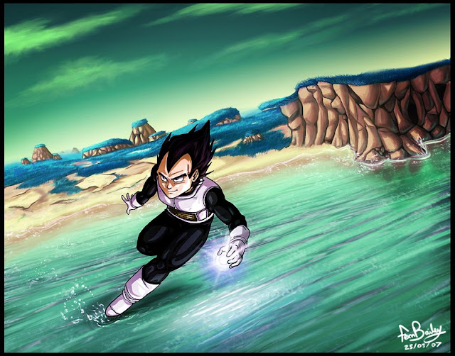 Megapost Imagenes de Dragon Ball Parte 3 Vegeta On Namekian Waters by Ferntree Megapost Imagenes de Dragon Ball Parte 3 Vegeta