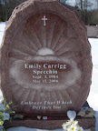 Emily's beautiful headstone in Pleasant Hill Cemetary in Chester, NJ