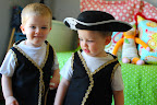 M and O getting their gear on for the big day