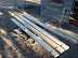 Main beams about to be painted.
