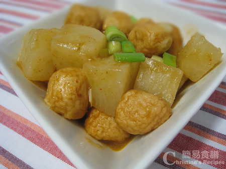咖喱蘿蔔魚蛋 Fish Balls & Radish in Curry01 咖喱蘿蔔魚蛋 Fish Balls & Radish in Curry01