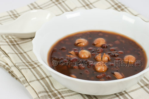 黑糯米紅豆沙 Red Bean and Black Glutinous Rice Dessert02