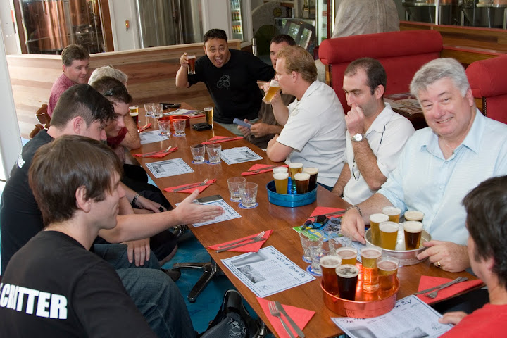 Lunch and beers at Byron Bay Brewery