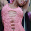 Toya’s soft, one piece crocheted
swim suit. Designs by
Nadia Smith &
Laquanna Bramble
Call: 347-278-2122 Toya’s soft, one piece crocheted
swim suit. Designs by
Nadia Smith &
Laquanna Bramble
Call: 347-278-2122