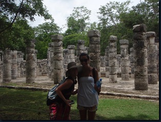 Me and Maia in front of the Temple of the Warriors