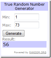 random msl 16