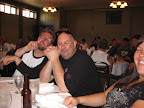 Brent, Zdenko and Karen (almost) at the Kootenay Raid Banquet