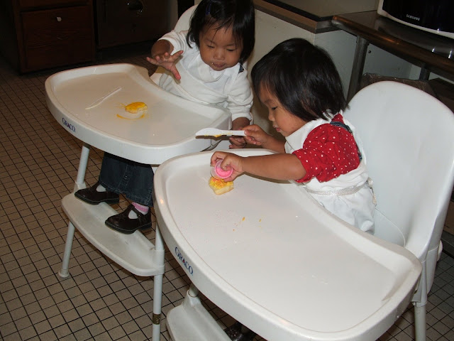 Brie being very careful with the sprinkles