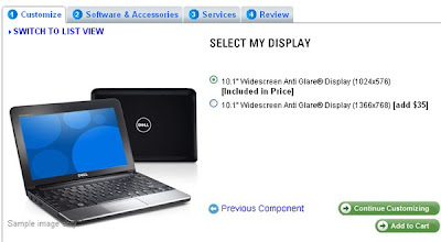 Dell inclui monitor de 720p no Inspiron Mini