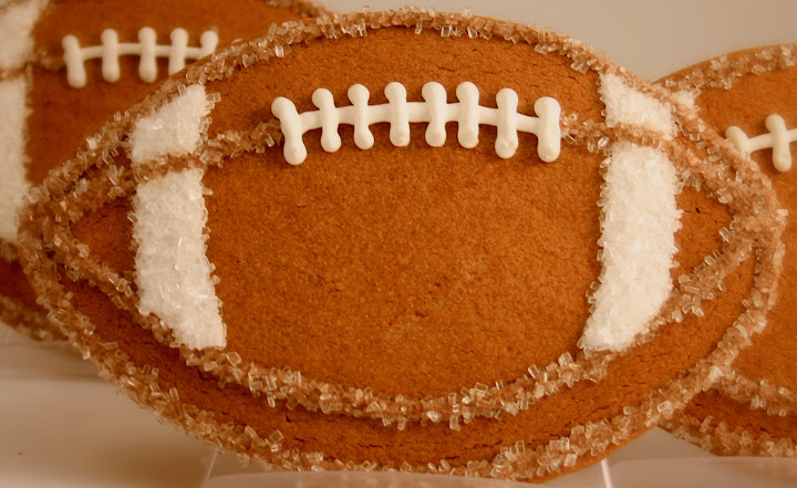 Chocolate Football Cookie