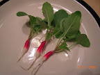 Radish harvest 24 days - tender and strong, not quite ready.