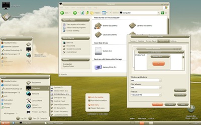 aesVS_v1_0,windows，vista，themes download，visual styles，xp佈景主題教學下載，桌面改造