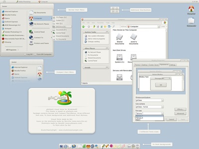 gfxOasis,windows style xp theme download，xp佈景主題vista，visual styles，xp佈景主題教學下載，桌面改造，桌面美化，破解xp佈景主題限制