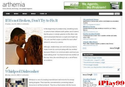 Arthemia-blogger-template-screensho