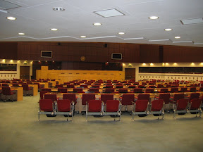 A typical conference room at the UN convention center