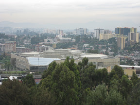 The UN Convention center seen from the Addis Hilton