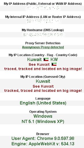IP Address Location IP Address Location
