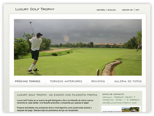 luxury golf trophy