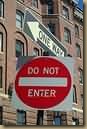do not enter sign