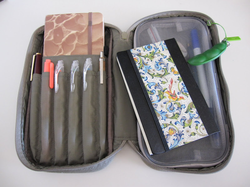 MUJI CANVAS STATIONERY NOTEBOOK COSMETIC TRAVEL ORGANISER BIG CASE