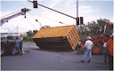 Up-righting Flipped Trailer