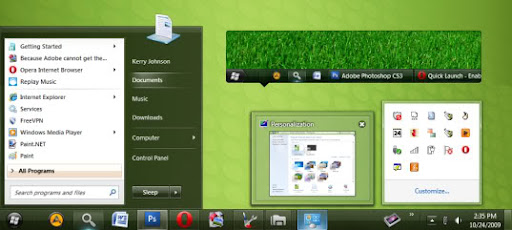 Clearscreen Sharp for Windows7 Beautiful Clearscreen Aero Glass Theme for Windows 7 wallpapers 