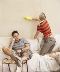 how to clean walls