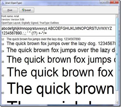 arial-in-the-windows-font-viewer