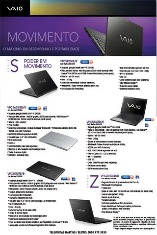 Catálogo de Produtos - Sony -