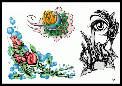 rose tattoo stencils