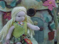 Custom Tiny Waldorf Dolly and Cottage Purse (Doll also available separately) Custom Tiny Waldorf Dolly and Cottage Purse (Doll also available separately)