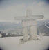 Here we are at the top of Whistler Mountain. This big guy is the new mountain man that will host the Vancouver Olympics in 2010.